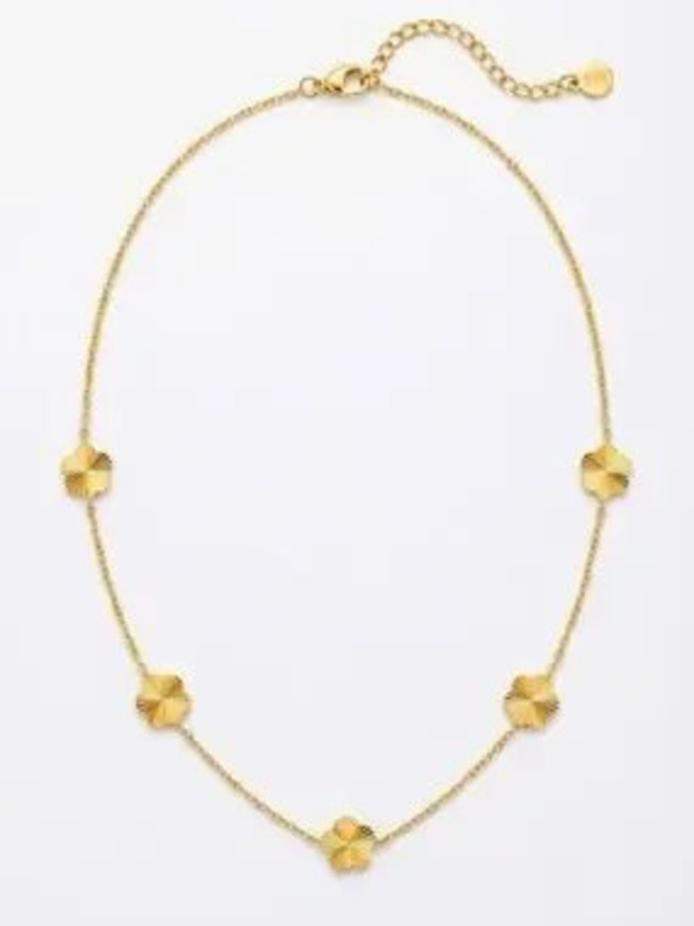 Gold Clover Pattern Necklace (4452)